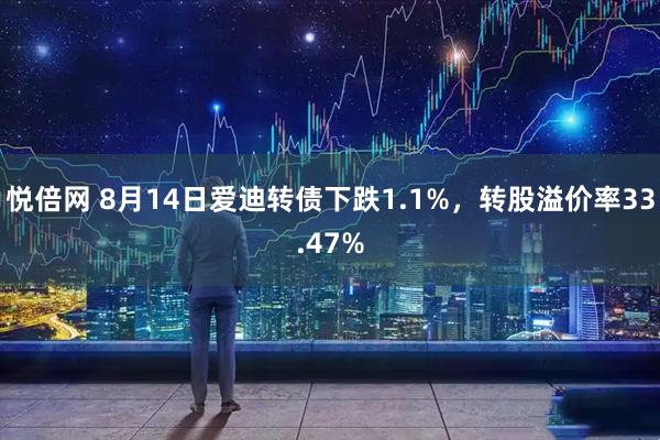 悦倍网 8月14日爱迪转债下跌1.1%，转股溢价率33.47%